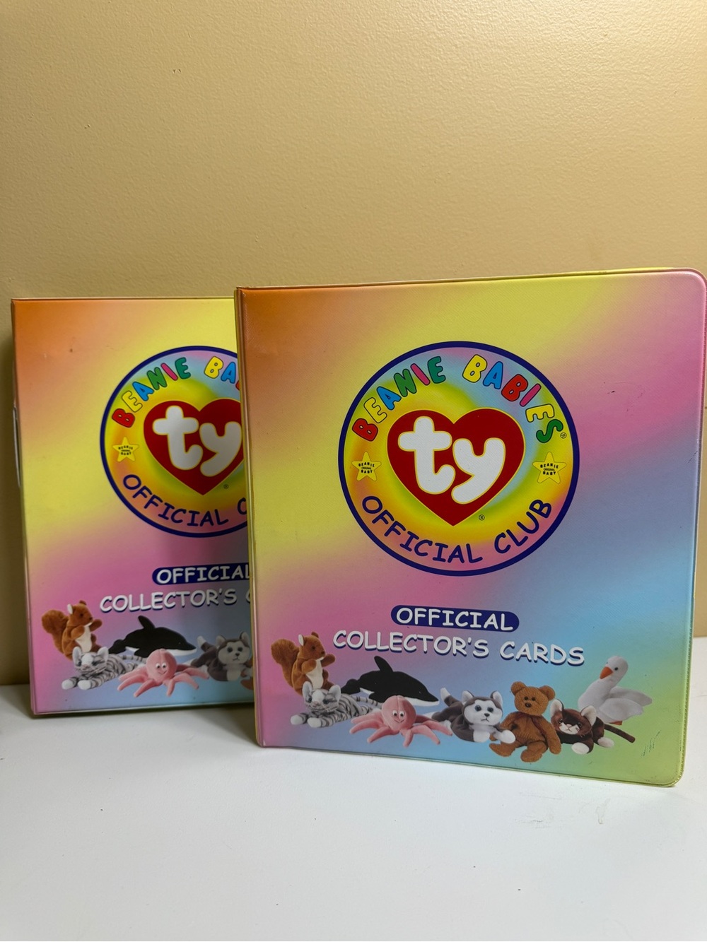 Lot of 2 Vintage 1998 Ty Beanie Babies Official Club Card Binders No Cards